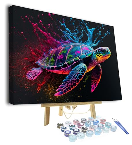 TISHIRON Meeresschildkröte Malen nach Zahlen Erwachsene Anfänger und Kinder Tiere DIY Malen nach Zahlen Kits auf Leinwand mit Pinseln Öl Hand Malerei Leinwand Geschenke Kunsthandwerk 16 "x20(Rahmen) TISHIRON Meeresschildkröte Malen nach Zahlen Erwachsene Anfänger und Kinder Tiere DIY Malen nach Zahlen Kits auf Leinwand mit Pinseln Öl Hand Malerei Leinwand Geschenke Kunsthandwerk 16 "x20(Rahmen) von TISHIRON