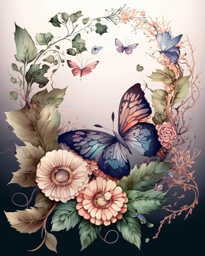 TISHIRON Schmetterling Malen nach Zahlen Erwachsene, Blühen Malen nach Zahlen, Malen nach Zahlen de Pinsel und Acrylfarbe, 16X20 Inch Flammen Augen Malen nach Zahlen Erwachsene Familie Freunde TISHIRON Schmetterling Malen nach Zahlen Erwachsene, Blühen Malen nach Zahlen, Malen nach Zahlen de Pinsel und Acrylfarbe, 16X20 Inch Flammen Augen Malen nach Zahlen Erwachsene Familie Freunde von TISHIRON