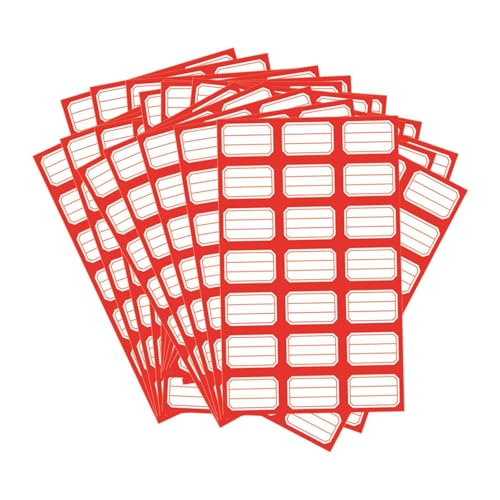 TISHITA 50 x einfache Aufkleberetiketten, 1050, rechteckig, Produktklassifizierung, Laboretiketten, Etiketten für Zuhause, Pakete, Supermärkte, Rot TISHITA 50 x einfache Aufkleberetiketten, 1050, rechteckig, Produktklassifizierung, Laboretiketten, Etiketten für Zuhause, Pakete, Supermärkte, Rot von TISHITA