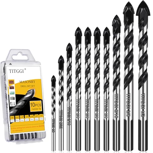 Steinbohrer-Set (10 Stück) für Glas/Ziegel von TITGGI