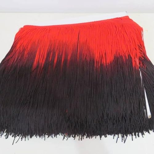 TIVAS 1 m Farbverlauf Lange Quaste Fransen 20 cm Breite DIY Nähen Tanzkleid Bühne Kleidung Rock Party Club Kleidungsstück Spitzenbesatz TIVAS 1 m Farbverlauf Lange Quaste Fransen 20 cm Breite DIY Nähen Tanzkleid Bühne Kleidung Rock Party Club Kleidungsstück Spitzenbesatz von TIVAS