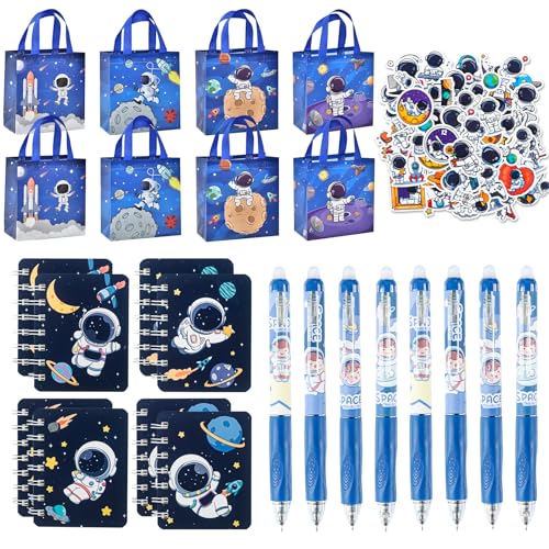 Weltraum Party Mitgebsel, 74Pcs Astronaut Stationery Party Mitgebsel, Spirale Notizblock, Cartoon Gelschreiber, Non-Woven Geschenktüte, Set Weltraum Gastgeschenke für Kinder Weltraum Party Mitgebsel, 74Pcs Astronaut Stationery Party Mitgebsel, Spirale Notizblock, Cartoon Gelschreiber, Non-Woven Geschenktüte, Set Weltraum Gastgeschenke für Kinder von TIVUNORON
