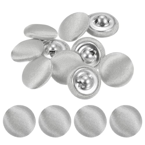 TIXIPEM Abdeckknopf-Set, 12,5 mm, Stoffknopfmacher, überzogenes Metall, Verwendung für Hutersatz und Reparatur, Jeans, Blusen, Nähen und Handwerk, DIY-Liebhaber, Silber, 10 Stück TIXIPEM Abdeckknopf-Set, 12,5 mm, Stoffknopfmacher, überzogenes Metall, Verwendung für Hutersatz und Reparatur, Jeans, Blusen, Nähen und Handwerk, DIY-Liebhaber, Silber, 10 Stück von TIXIPEM
