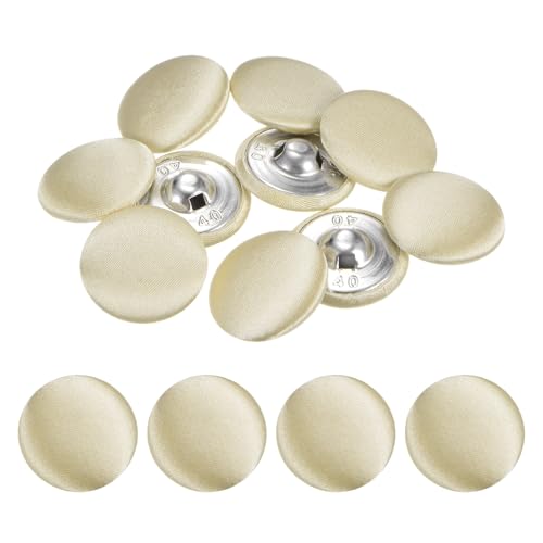 TIXIPEM Abdeckknopf-Set, 25 mm, Stoffknopfmacher, überzogenes Metall, Verwendung für Hutersatz und Reparatur, Jeans, Blusen, Nähen und Handwerk, DIY-Liebhaber, Champagner, 10 Stück TIXIPEM Abdeckknopf-Set, 25 mm, Stoffknopfmacher, überzogenes Metall, Verwendung für Hutersatz und Reparatur, Jeans, Blusen, Nähen und Handwerk, DIY-Liebhaber, Champagner, 10 Stück von TIXIPEM