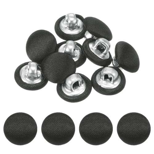TIXIPEM Bezugsknopf-Set, 10 mm, Stoffknopfmacher, überzogenes Metall, Verwendung für Hutersatz und Reparatur, Jeans, Blusen, Nähen und Handwerk, DIY-Liebhaber, Anthrazit, 10 Stück TIXIPEM Bezugsknopf-Set, 10 mm, Stoffknopfmacher, überzogenes Metall, Verwendung für Hutersatz und Reparatur, Jeans, Blusen, Nähen und Handwerk, DIY-Liebhaber, Anthrazit, 10 Stück von TIXIPEM