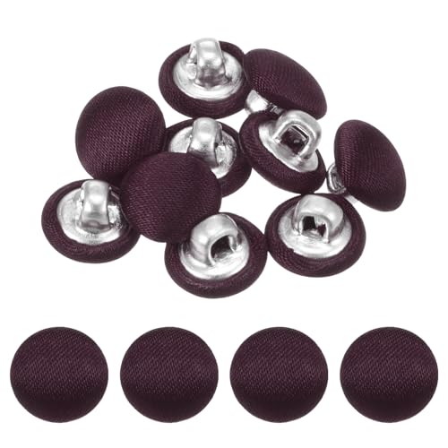 TIXIPEM Bezugsknopf-Set, 10 mm, Stoffknopfmacher, überzogenes Metall, Verwendung für Hutersatz und Reparatur, Jeans, Blusen, Nähen und Handwerk, DIY-Liebhaber, Dunkelviolett TIXIPEM Bezugsknopf-Set, 10 mm, Stoffknopfmacher, überzogenes Metall, Verwendung für Hutersatz und Reparatur, Jeans, Blusen, Nähen und Handwerk, DIY-Liebhaber, Dunkelviolett von TIXIPEM