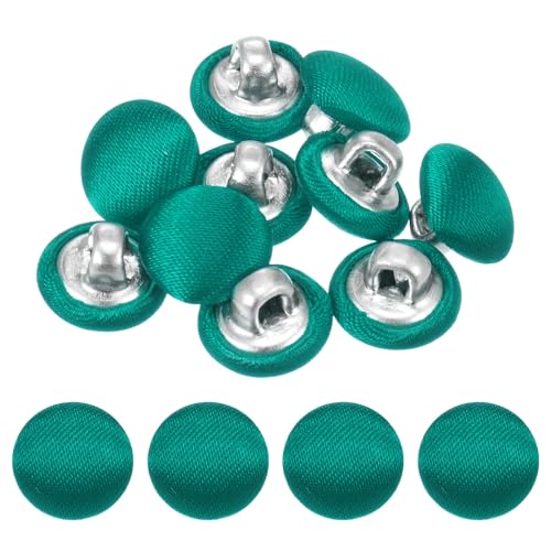 TIXIPEM Bezugsknopf-Set, 10 mm, Stoffknopfmacher, überzogenes Metall, Verwendung für Hutersatz und Reparatur, Jeans, Blusen, Nähen und Handwerk, DIY-Liebhaber, Grün, 10 Stück TIXIPEM Bezugsknopf-Set, 10 mm, Stoffknopfmacher, überzogenes Metall, Verwendung für Hutersatz und Reparatur, Jeans, Blusen, Nähen und Handwerk, DIY-Liebhaber, Grün, 10 Stück von TIXIPEM