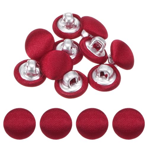 TIXIPEM Bezugsknopf-Set, 10 mm, Stoffknopfmacher, überzogenes Metall, Verwendung für Hutersatz und Reparatur, Jeans, Blusen, Nähen und Handwerk, DIY-Liebhaber, Rot, 10 Stück TIXIPEM Bezugsknopf-Set, 10 mm, Stoffknopfmacher, überzogenes Metall, Verwendung für Hutersatz und Reparatur, Jeans, Blusen, Nähen und Handwerk, DIY-Liebhaber, Rot, 10 Stück von TIXIPEM