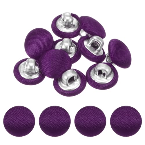 TIXIPEM Bezugsknopf-Set, 10 mm, Stoffknopfmacher, überzogenes Metall, Verwendung für Hutersatz und Reparatur, Jeans, Blusen, Nähen und Handwerk, DIY-Liebhaber, Violett, 10 Stück TIXIPEM Bezugsknopf-Set, 10 mm, Stoffknopfmacher, überzogenes Metall, Verwendung für Hutersatz und Reparatur, Jeans, Blusen, Nähen und Handwerk, DIY-Liebhaber, Violett, 10 Stück von TIXIPEM