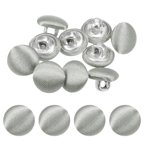 TIXIPEM Bezugsknopf-Set, 10 mm, Stoffknopfmacher, überzogenes Metall, Verwendung für Hutersatz und Reparatur, Jeans, Blusen, Nähen und Handwerk, DIY-Liebhaber, flammengrau, 10 Stück TIXIPEM Bezugsknopf-Set, 10 mm, Stoffknopfmacher, überzogenes Metall, Verwendung für Hutersatz und Reparatur, Jeans, Blusen, Nähen und Handwerk, DIY-Liebhaber, flammengrau, 10 Stück von TIXIPEM