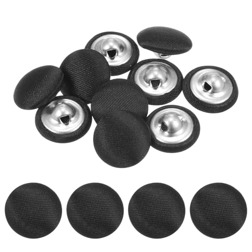 TIXIPEM Bezugsknopf-Set, 12,5 mm, Stoffknopfmacher, überzogenes Metall, Verwendung für Hutersatz und Reparatur, Jeans, Blusen, Näh- und Bastelarbeiten, DIY-Liebhaber, Schwarz, 10 Stück TIXIPEM Bezugsknopf-Set, 12,5 mm, Stoffknopfmacher, überzogenes Metall, Verwendung für Hutersatz und Reparatur, Jeans, Blusen, Näh- und Bastelarbeiten, DIY-Liebhaber, Schwarz, 10 Stück von TIXIPEM