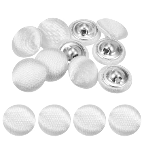 TIXIPEM Bezugsknopf-Set, 12,5 mm, Stoffknopfmacher, überzogenes Metall, Verwendung für Hutersatz und Reparatur, Jeans, Blusen, Näh- und Bastelarbeiten, DIY-Liebhaber, Weiß, 10 Stück TIXIPEM Bezugsknopf-Set, 12,5 mm, Stoffknopfmacher, überzogenes Metall, Verwendung für Hutersatz und Reparatur, Jeans, Blusen, Näh- und Bastelarbeiten, DIY-Liebhaber, Weiß, 10 Stück von TIXIPEM
