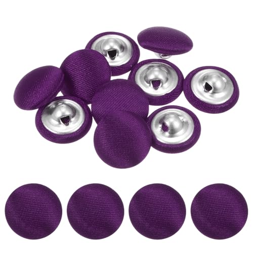 TIXIPEM Bezugsknopf-Set, 12,5 mm, Stoffknopfmacher, überzogenes Metall, Verwendung für Hutersatz und Reparatur, Jeans, Blusen, Nähen und Basteln, für DIY-Liebhaber, Violett, 10 Stück TIXIPEM Bezugsknopf-Set, 12,5 mm, Stoffknopfmacher, überzogenes Metall, Verwendung für Hutersatz und Reparatur, Jeans, Blusen, Nähen und Basteln, für DIY-Liebhaber, Violett, 10 Stück von TIXIPEM
