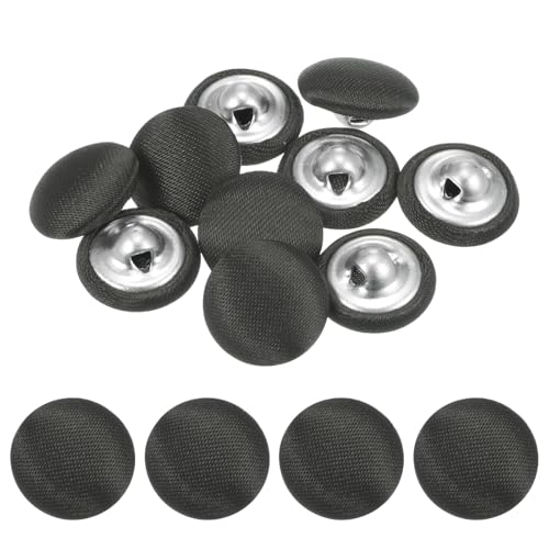 TIXIPEM Bezugsknopf-Set, 12,5 mm, Stoffknopfmacher, überzogenes Metall, Verwendung für Hutersatz und Reparatur, Jeans, Blusen, Nähen und Handwerk, DIY-Liebhaber, Anthrazit, 10 Stück TIXIPEM Bezugsknopf-Set, 12,5 mm, Stoffknopfmacher, überzogenes Metall, Verwendung für Hutersatz und Reparatur, Jeans, Blusen, Nähen und Handwerk, DIY-Liebhaber, Anthrazit, 10 Stück von TIXIPEM