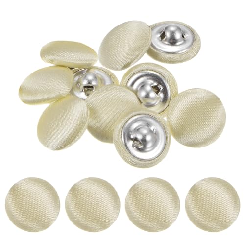TIXIPEM Bezugsknopf-Set, 12,5 mm, Stoffknopfmacher, überzogenes Metall, Verwendung für Hutersatz und Reparatur, Jeans, Blusen, Nähen und Handwerk, DIY-Liebhaber, Champagner, 10 Stück TIXIPEM Bezugsknopf-Set, 12,5 mm, Stoffknopfmacher, überzogenes Metall, Verwendung für Hutersatz und Reparatur, Jeans, Blusen, Nähen und Handwerk, DIY-Liebhaber, Champagner, 10 Stück von TIXIPEM