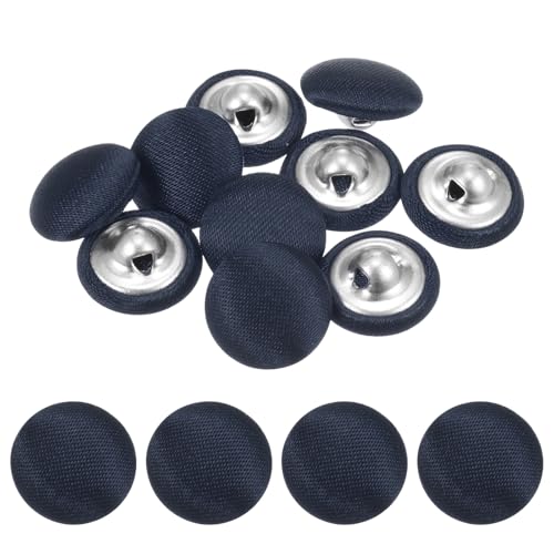 TIXIPEM Bezugsknopf-Set, 12,5 mm, Stoffknopfmacher, überzogenes Metall, Verwendung für Hutersatz und Reparatur, Jeans, Blusen, Nähen und Handwerk, DIY-Liebhaber, Dunkelblau, 10 Stück TIXIPEM Bezugsknopf-Set, 12,5 mm, Stoffknopfmacher, überzogenes Metall, Verwendung für Hutersatz und Reparatur, Jeans, Blusen, Nähen und Handwerk, DIY-Liebhaber, Dunkelblau, 10 Stück von TIXIPEM