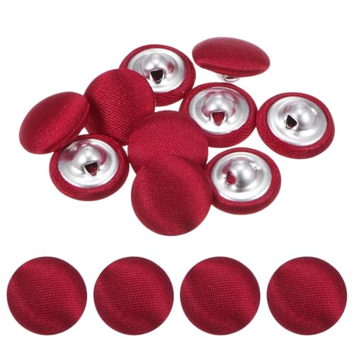 TIXIPEM Bezugsknopf-Set, 12,5 mm, Stoffknopfmacher, überzogenes Metall, Verwendung für Hutersatz und Reparatur, Jeans, Blusen, Nähen und Handwerk, DIY-Liebhaber, Rot, 10 Stück TIXIPEM Bezugsknopf-Set, 12,5 mm, Stoffknopfmacher, überzogenes Metall, Verwendung für Hutersatz und Reparatur, Jeans, Blusen, Nähen und Handwerk, DIY-Liebhaber, Rot, 10 Stück von TIXIPEM