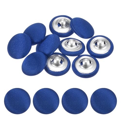 TIXIPEM Bezugsknopf-Set, 15 mm, Stoffknopfmacher, überzogenes Metall, Verwendung für Hutersatz und Reparatur, Jeans, Blusen, Nähen und Handwerk, DIY-Liebhaber, Blau, 10 Stück TIXIPEM Bezugsknopf-Set, 15 mm, Stoffknopfmacher, überzogenes Metall, Verwendung für Hutersatz und Reparatur, Jeans, Blusen, Nähen und Handwerk, DIY-Liebhaber, Blau, 10 Stück von TIXIPEM