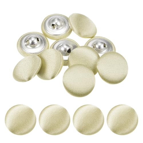 TIXIPEM Bezugsknopf-Set, 15 mm, Stoffknopfmacher, überzogenes Metall, Verwendung für Hutersatz und Reparatur, Jeans, Blusen, Nähen und Handwerk, DIY-Liebhaber, Champagner, 10 Stück TIXIPEM Bezugsknopf-Set, 15 mm, Stoffknopfmacher, überzogenes Metall, Verwendung für Hutersatz und Reparatur, Jeans, Blusen, Nähen und Handwerk, DIY-Liebhaber, Champagner, 10 Stück von TIXIPEM