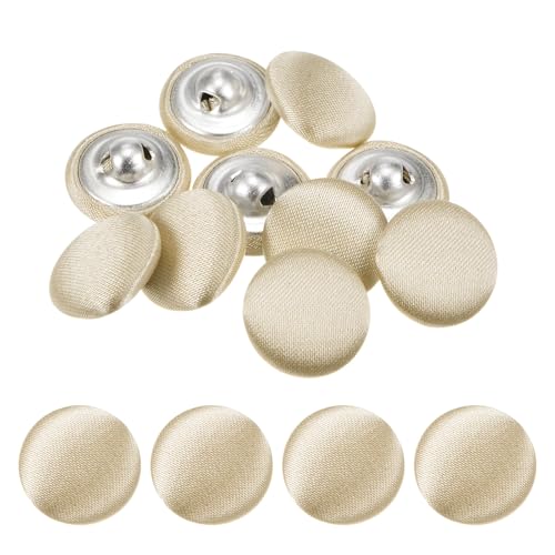 TIXIPEM Bezugsknopf-Set, 15 mm, Stoffknopfmacher, überzogenes Metall, Verwendung für Hutersatz und Reparatur, Jeans, Blusen, Nähen und Handwerk, DIY-Liebhaber, Khaki, 10 Stück TIXIPEM Bezugsknopf-Set, 15 mm, Stoffknopfmacher, überzogenes Metall, Verwendung für Hutersatz und Reparatur, Jeans, Blusen, Nähen und Handwerk, DIY-Liebhaber, Khaki, 10 Stück von TIXIPEM
