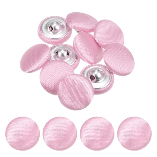 TIXIPEM Bezugsknopf-Set, 15 mm, Stoffknopfmacher, überzogenes Metall, Verwendung für Hutersatz und Reparatur, Jeans, Blusen, Nähen und Handwerk, DIY-Liebhaber, Pfirsichrosa, 10 Stück TIXIPEM Bezugsknopf-Set, 15 mm, Stoffknopfmacher, überzogenes Metall, Verwendung für Hutersatz und Reparatur, Jeans, Blusen, Nähen und Handwerk, DIY-Liebhaber, Pfirsichrosa, 10 Stück von TIXIPEM