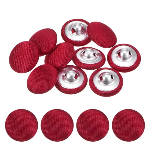 TIXIPEM Bezugsknopf-Set, 15 mm, Stoffknopfmacher, überzogenes Metall, Verwendung für Hutersatz und Reparatur, Jeans, Blusen, Nähen und Handwerk, DIY-Liebhaber, Rot, 10 Stück TIXIPEM Bezugsknopf-Set, 15 mm, Stoffknopfmacher, überzogenes Metall, Verwendung für Hutersatz und Reparatur, Jeans, Blusen, Nähen und Handwerk, DIY-Liebhaber, Rot, 10 Stück von TIXIPEM