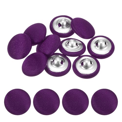 TIXIPEM Bezugsknopf-Set, 15 mm, Stoffknopfmacher, überzogenes Metall, Verwendung für Hutersatz und Reparatur, Jeans, Blusen, Nähen und Handwerk, DIY-Liebhaber, Violett, 10 Stück TIXIPEM Bezugsknopf-Set, 15 mm, Stoffknopfmacher, überzogenes Metall, Verwendung für Hutersatz und Reparatur, Jeans, Blusen, Nähen und Handwerk, DIY-Liebhaber, Violett, 10 Stück von TIXIPEM