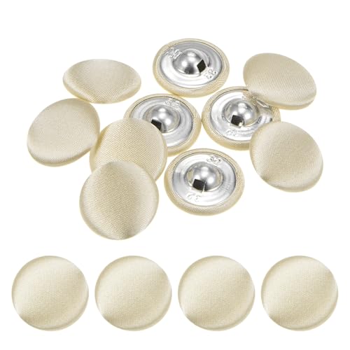 TIXIPEM Bezugsknopf-Set, 20 mm, Stoffknopfmacher, überzogenes Metall, Verwendung für Hutersatz und Reparatur, Jeans, Blusen, Nähen und Handwerk, DIY-Liebhaber, Champagner, 10 Stück TIXIPEM Bezugsknopf-Set, 20 mm, Stoffknopfmacher, überzogenes Metall, Verwendung für Hutersatz und Reparatur, Jeans, Blusen, Nähen und Handwerk, DIY-Liebhaber, Champagner, 10 Stück von TIXIPEM