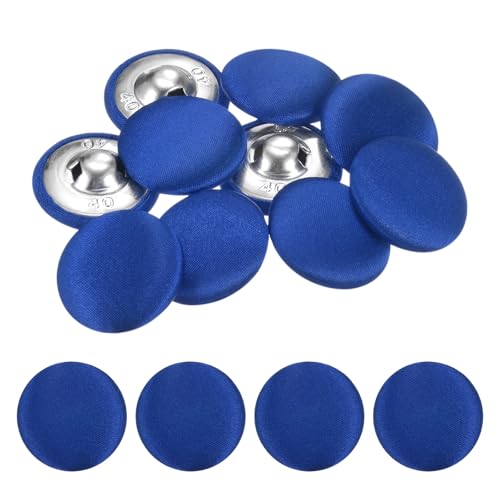 TIXIPEM Bezugsknopf-Set, 25 mm, Stoffknopfmacher, überzogenes Metall, Verwendung für Hutersatz und Reparatur, Jeans, Blusen, Nähen und Handwerk, DIY-Liebhaber, Blau, 10 Stück TIXIPEM Bezugsknopf-Set, 25 mm, Stoffknopfmacher, überzogenes Metall, Verwendung für Hutersatz und Reparatur, Jeans, Blusen, Nähen und Handwerk, DIY-Liebhaber, Blau, 10 Stück von TIXIPEM