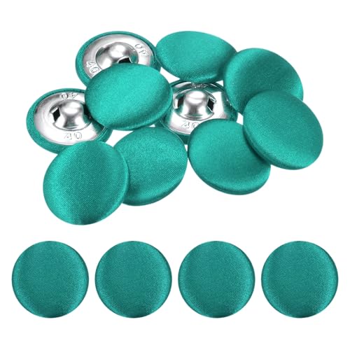 TIXIPEM Bezugsknopf-Set, 25 mm, Stoffknopfmacher, überzogenes Metall, Verwendung für Hutersatz und Reparatur, Jeans, Blusen, Nähen und Handwerk, DIY-Liebhaber, Grün, 10 Stück TIXIPEM Bezugsknopf-Set, 25 mm, Stoffknopfmacher, überzogenes Metall, Verwendung für Hutersatz und Reparatur, Jeans, Blusen, Nähen und Handwerk, DIY-Liebhaber, Grün, 10 Stück von TIXIPEM