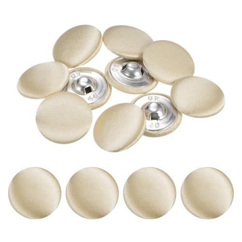 TIXIPEM Bezugsknopf-Set, 25 mm, Stoffknopfmacher, überzogenes Metall, Verwendung für Hutersatz und Reparatur, Jeans, Blusen, Nähen und Handwerk, DIY-Liebhaber, Khaki, 10 Stück TIXIPEM Bezugsknopf-Set, 25 mm, Stoffknopfmacher, überzogenes Metall, Verwendung für Hutersatz und Reparatur, Jeans, Blusen, Nähen und Handwerk, DIY-Liebhaber, Khaki, 10 Stück von TIXIPEM