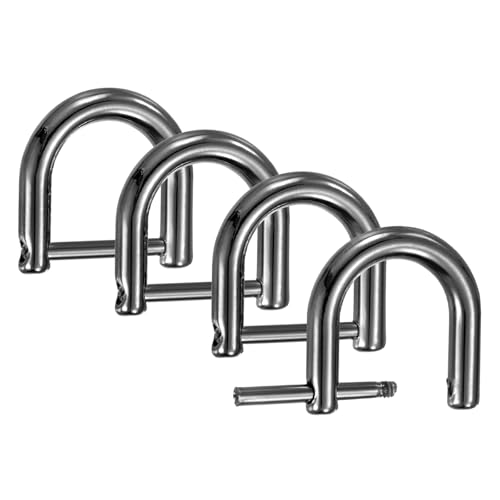 TIXIPEM Drehbare Verschlusshaken [4 Stück] – Schlüsselanhänger-Clip-Haken zur Herstellung von Schlüsselbändern, Geldbörsen-Hardware und Bastelarbeiten, Schwarz, 1,8 cm, D-Ring-Clip von TIXIPEM