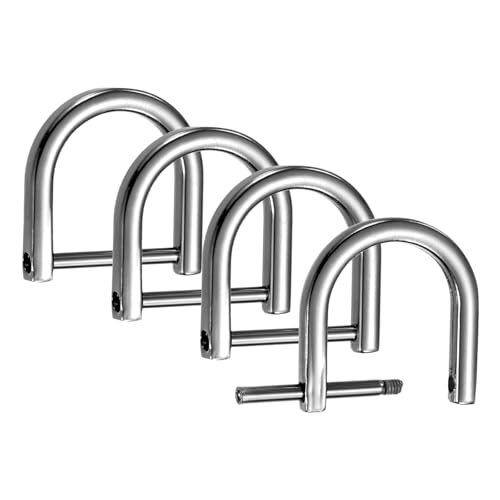 TIXIPEM Drehbare Verschlusshaken [4 Stück] – Schlüsselanhänger-Clip-Haken zur Herstellung von Schlüsselbändern, Geldbörsen-Hardware und Bastelarbeiten, Schwarz, 2,8 cm, D-Ring-Clip von TIXIPEM