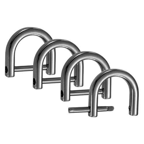 TIXIPEM Drehbare Verschlusshaken [4 Stück] – Schlüsselanhänger-Clip-Haken zur Herstellung von Schlüsselbändern, Geldbörsen-Hardware und Bastelarbeiten, Schwarz, 2 cm, D-Ring-Clip von TIXIPEM