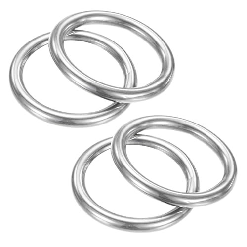 TIXIPEM Metall-O-Ringe, 25 mm Durchmesser, 4 Stück, 316 Edelstahl, 0,15 Zoll, THK Mehrzweck-geschweißte runde Ringe für Handwerk, Camping, Gürtel und Hundeleinen, nahtlose Heberinge TIXIPEM Metall-O-Ringe, 25 mm Durchmesser, 4 Stück, 316 Edelstahl, 0,15 Zoll, THK Mehrzweck-geschweißte runde Ringe für Handwerk, Camping, Gürtel und Hundeleinen, nahtlose Heberinge von TIXIPEM