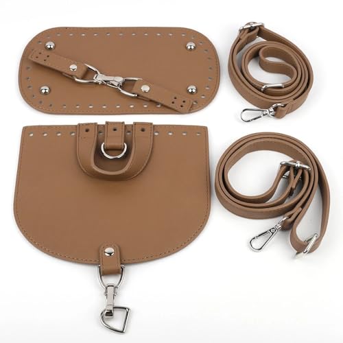 DIY handgemachte Handtasche Leder Schultergurt gewebte Tasche Set Tasche Böden mit Hardware-Paket Zubehör for Frauen Tasche Rucksack (Color : H) von TIYGHI