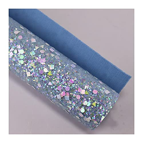 TIYGHI Kunstleder Laken Glitter-Stoffleder mit gleichem Farbrücken Ankunftszweig für Bögen-Ohrring (Color : 7) von TIYGHI