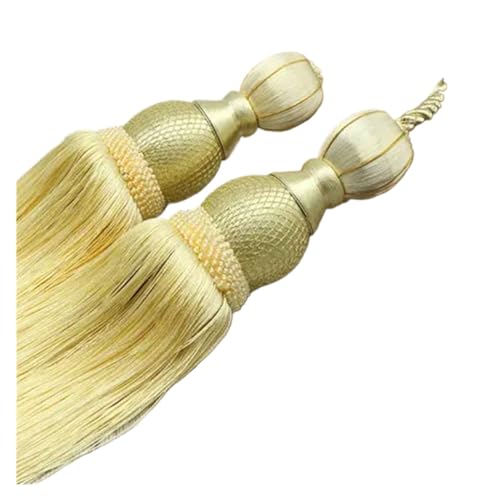 TIYGHI Vorhang Krawatten Vorhangseil, Quasten, Raffhalter, Tennisball, Vorhanghalter, hängende Gürtel, Seile, Clips, Verschluss, Raffhalter, Vorhänge, Zubehör 2 stück (Color : 2) von TIYGHI