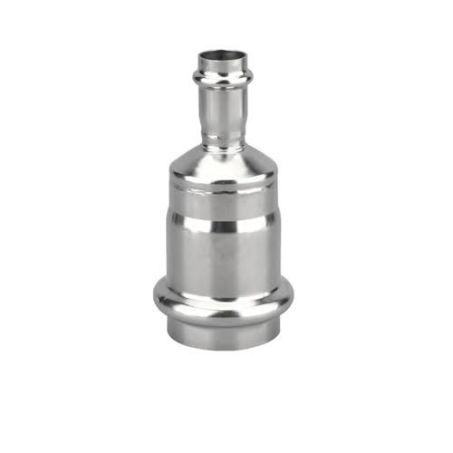 304 Edelstahl Klemmgröße Kopf Reduzierstück Doppelklemme Reduzierstück Klemme Dünnwandadapter 1er Serie Innendurchmesser 20-50,8mm(Inside diameter 40MM*16MM) von TJXADNEV