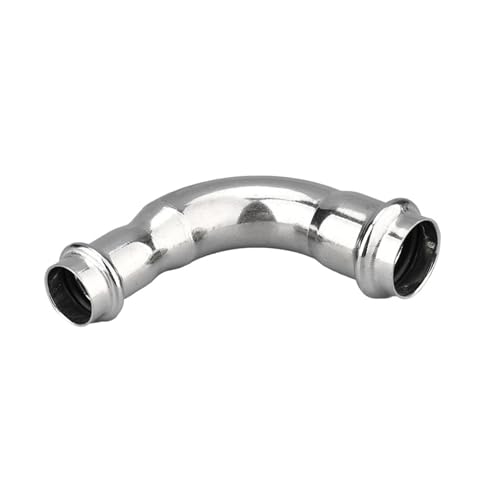 304 dünnwandigen Edelstahl 90 Grad Reduzierstück Doppelklemm Ellenbogen Klemm Crimpen Größe Umwandlung Kopf(Inside diameter 63.5mm*50.8mm) von TJXADNEV