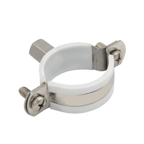 Edelstahl-Wasserrohrschelle mit Dehnschraube Klemme Rohrhalterung Hülse Lederpolster verstellbare rutschfeste Rohrschelle(Inside diameter 40mm) von TJXADNEV