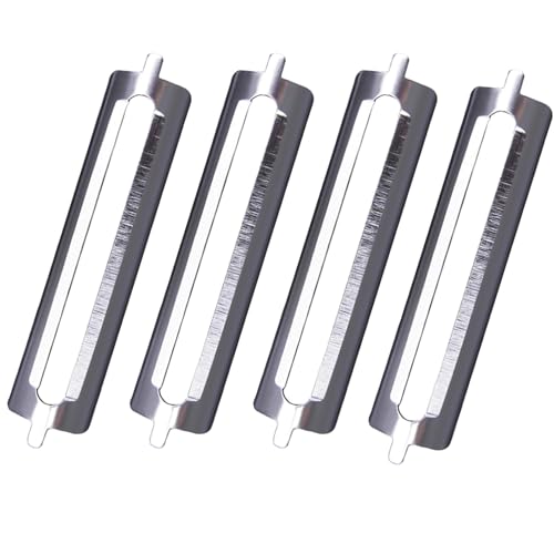 Sparschäler Tupper, Flachkopf Schäler 5.6 cm, 4 Stück Schäler für Tupperware Ersatzteile, Sparschäler Ersatzklingen, Ideal für Gemüse und Obst,Ersatzklingen für Spargelschäler von Tupperware(glatt) von TJYAEKLTD