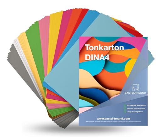 100 Blatt A4 Tonpapier - 250 g/m² Papier - Tonkarton mit 16 Farben bunt mit Gold & Silber Farben- Bastelpapier & Bastelkarton zum Basteln & Gestalten - Buntes Papier 100 Blatt A4 Tonpapier - 250 g/m² Papier - Tonkarton mit 16 Farben bunt mit Gold & Silber Farben- Bastelpapier & Bastelkarton zum Basteln & Gestalten - Buntes Papier von TK Gruppe Timo Klingler