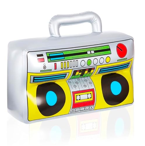 Aufblasbarer Retro Ghettoblaster ca 45 x 42 cm Hip Hop Radio Walkman 80er 90er Outfit Party Accessoires Kostüm Fasching Karneval Bad Taste Assi Aufblasbarer Retro Ghettoblaster ca 45 x 42 cm Hip Hop Radio Walkman 80er 90er Outfit Party Accessoires Kostüm Fasching Karneval Bad Taste Assi von TK Gruppe Timo Klingler