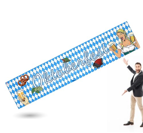 Dekotalent® XXL Bayrische Wiesn Deko Dekoration Set für Ihr Oktoberfest Dahoam mit mehr als 100 Teilen - Banner & Luftballons uvm. (150x40 cm Banner) von TK Gruppe Timo Klingler