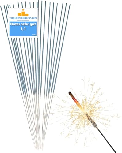 30x XXL Wunderkerzen 28 cm - Sternspritzer & Geburtstagskerzen Fontäne für Partys & Geburtstag & Hochzeit Silvester für Jugendlichen & Kinder von TK Gruppe Timo Klingler