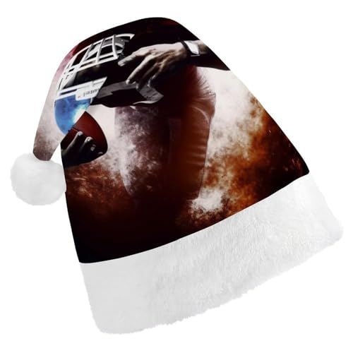 TKJMCSW American Football Weihnachtsmütze für Erwachsene, Samt, klassische Weihnachtsmütze für Weihnachten, Neujahr, Party, Kopfbedeckung TKJMCSW American Football Weihnachtsmütze für Erwachsene, Samt, klassische Weihnachtsmütze für Weihnachten, Neujahr, Party, Kopfbedeckung von TKJMCSW