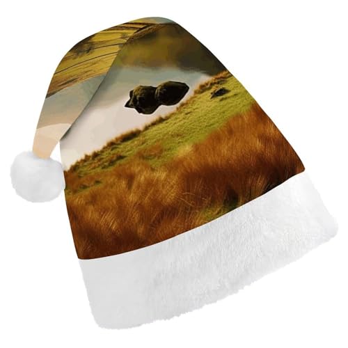 TKJMCSW Lake District National Park Weihnachtsmütze für Erwachsene, Samt, klassische Weihnachtsmütze für Weihnachten, Neujahr, Party, Kopfbedeckung TKJMCSW Lake District National Park Weihnachtsmütze für Erwachsene, Samt, klassische Weihnachtsmütze für Weihnachten, Neujahr, Party, Kopfbedeckung von TKJMCSW