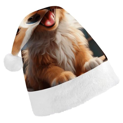 TKJMCSW Niedliche Weihnachtsmütze für Erwachsene, Samt, klassische Weihnachtsmütze für Weihnachten, Neujahr, Party, Kopfbedeckung TKJMCSW Niedliche Weihnachtsmütze für Erwachsene, Samt, klassische Weihnachtsmütze für Weihnachten, Neujahr, Party, Kopfbedeckung von TKJMCSW