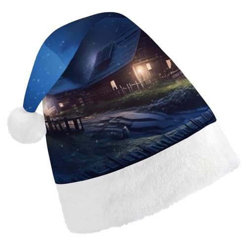 TKJMCSW Rustikale Weihnachtsmannmütze für Erwachsene, Samt, klassische Weihnachtsmütze für Weihnachten, Neujahr, Party, Kopfbedeckung TKJMCSW Rustikale Weihnachtsmannmütze für Erwachsene, Samt, klassische Weihnachtsmütze für Weihnachten, Neujahr, Party, Kopfbedeckung von TKJMCSW